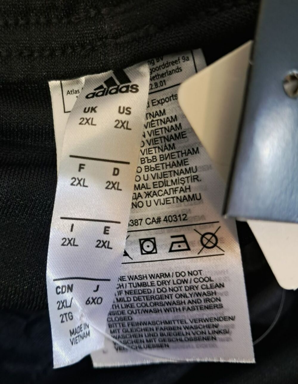 NWT Adidas Tiro 1 Mens Black Size 2XL Training Pants Football Soccer Straight - Picture 8 of 8